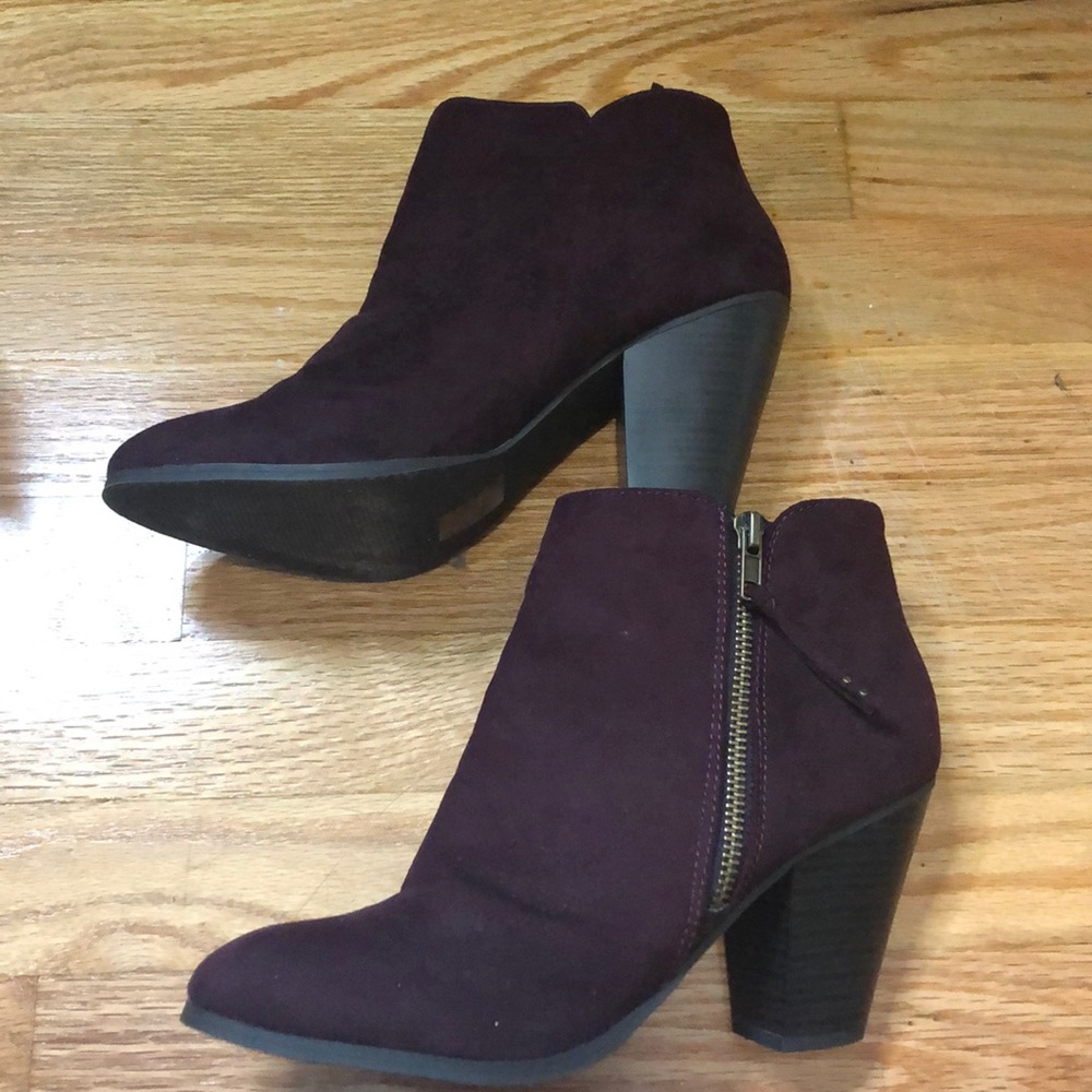 Charlotte Russe Low Wedge Booties